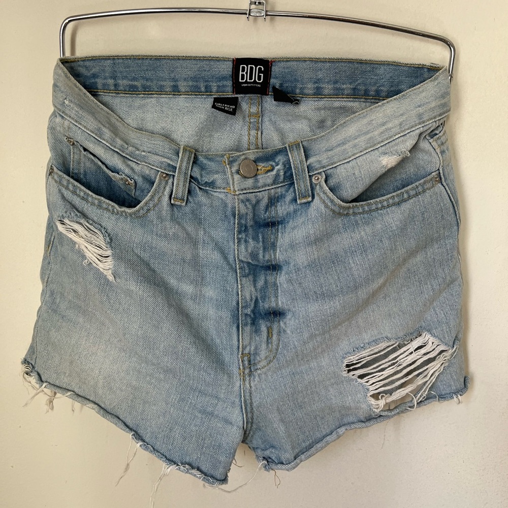Ripped jeans shorts